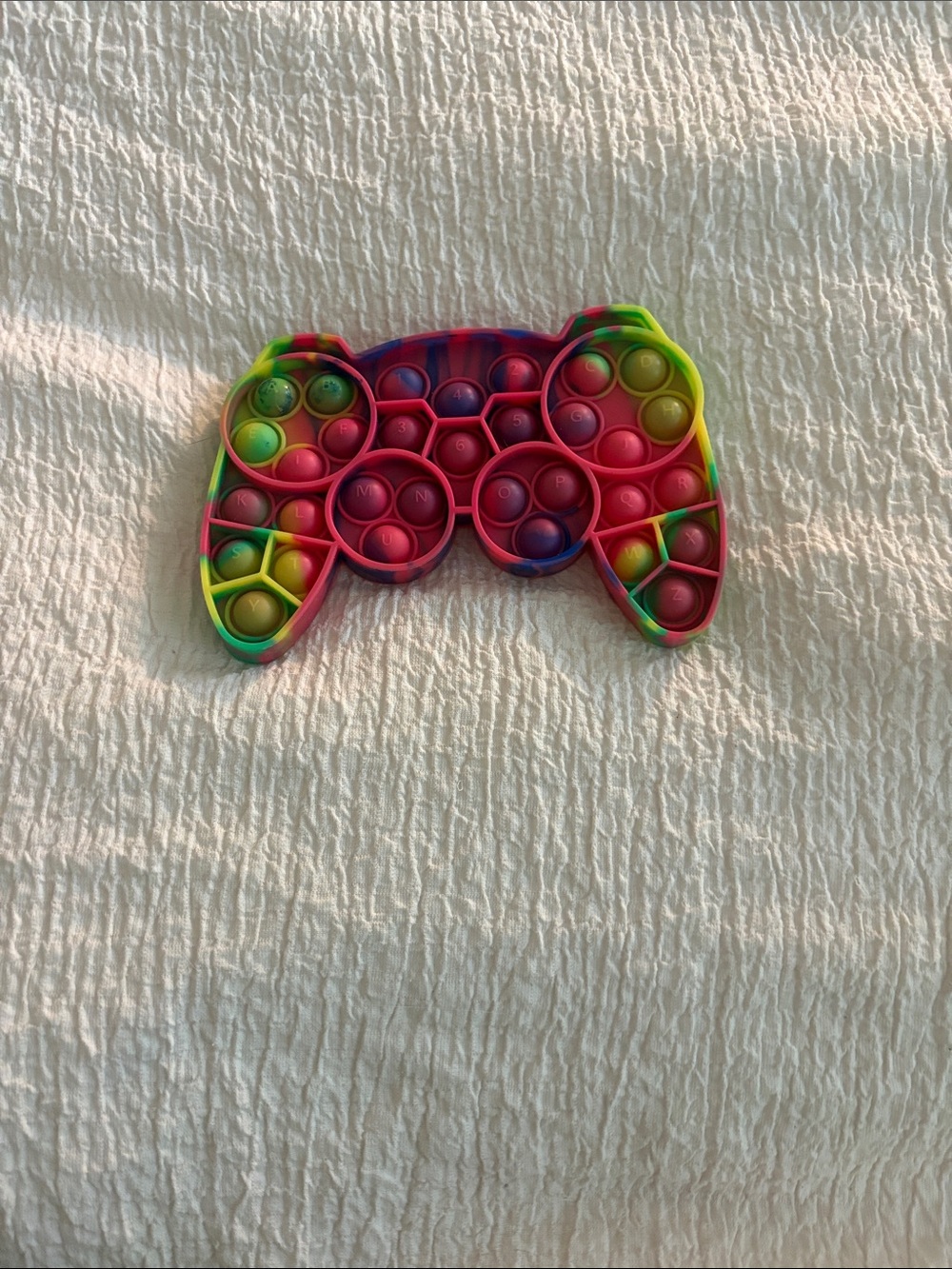 Colorful Game Controller Pop-It Sensory Toy - Multicolor